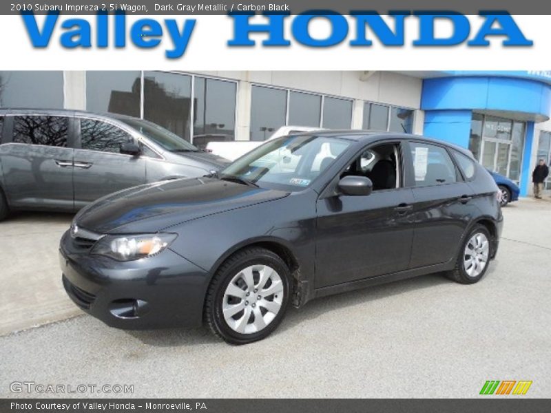 Dark Gray Metallic / Carbon Black 2010 Subaru Impreza 2.5i Wagon
