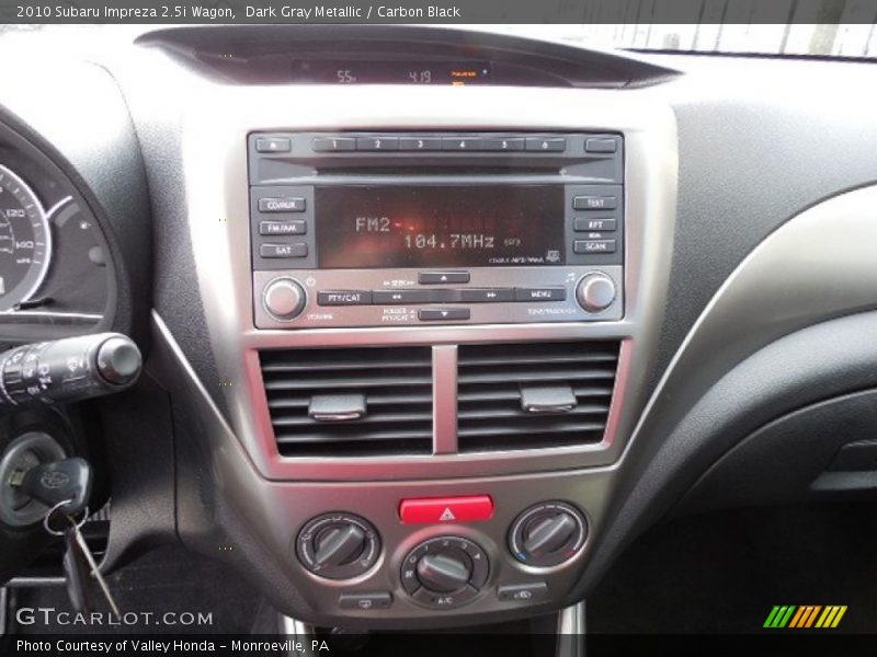 Dark Gray Metallic / Carbon Black 2010 Subaru Impreza 2.5i Wagon