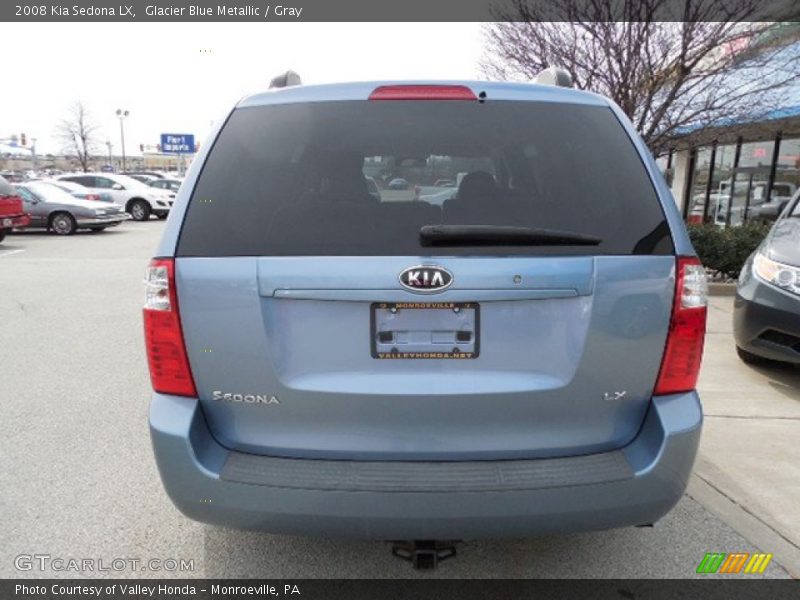 Glacier Blue Metallic / Gray 2008 Kia Sedona LX