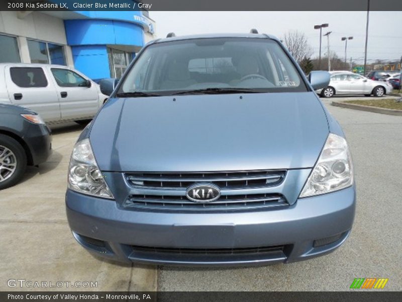 Glacier Blue Metallic / Gray 2008 Kia Sedona LX