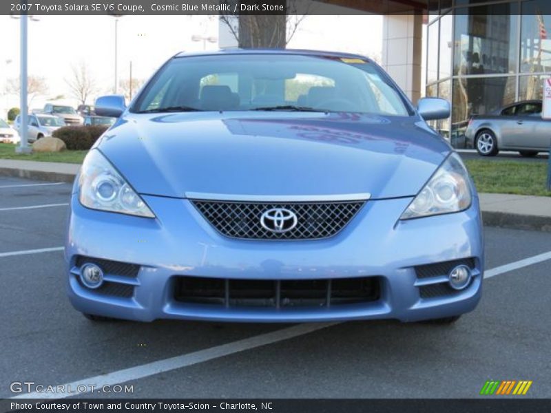 Cosmic Blue Metallic / Dark Stone 2007 Toyota Solara SE V6 Coupe