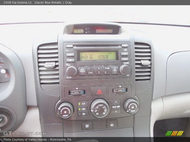 Glacier Blue Metallic / Gray 2008 Kia Sedona LX