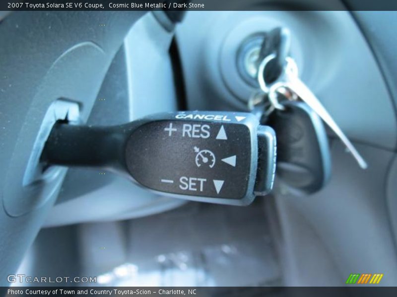 Cosmic Blue Metallic / Dark Stone 2007 Toyota Solara SE V6 Coupe