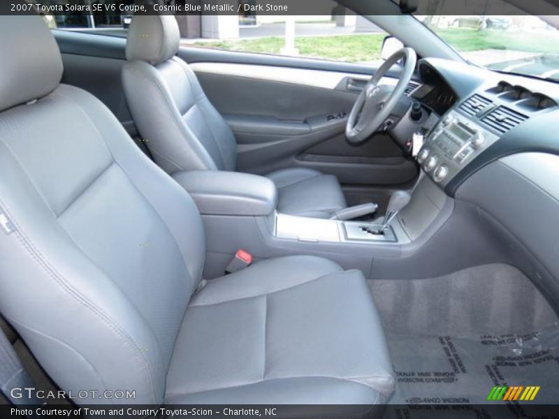 Cosmic Blue Metallic / Dark Stone 2007 Toyota Solara SE V6 Coupe