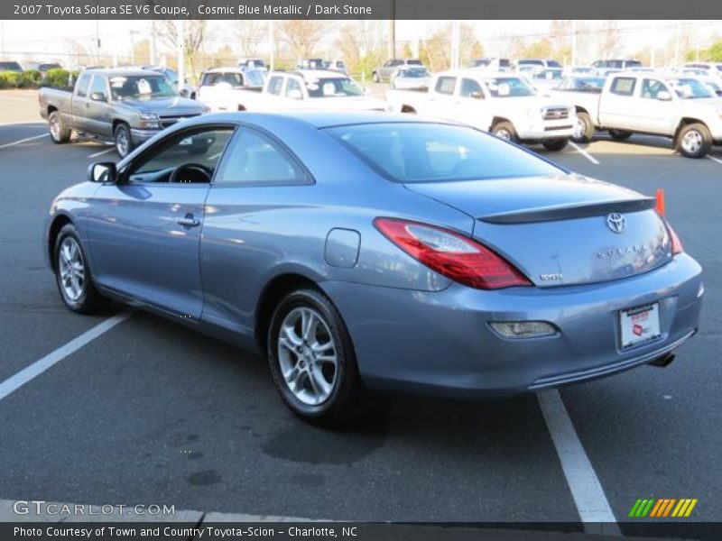 Cosmic Blue Metallic / Dark Stone 2007 Toyota Solara SE V6 Coupe