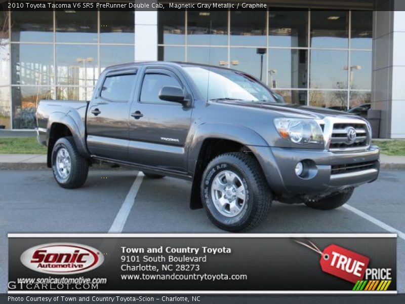Magnetic Gray Metallic / Graphite 2010 Toyota Tacoma V6 SR5 PreRunner Double Cab