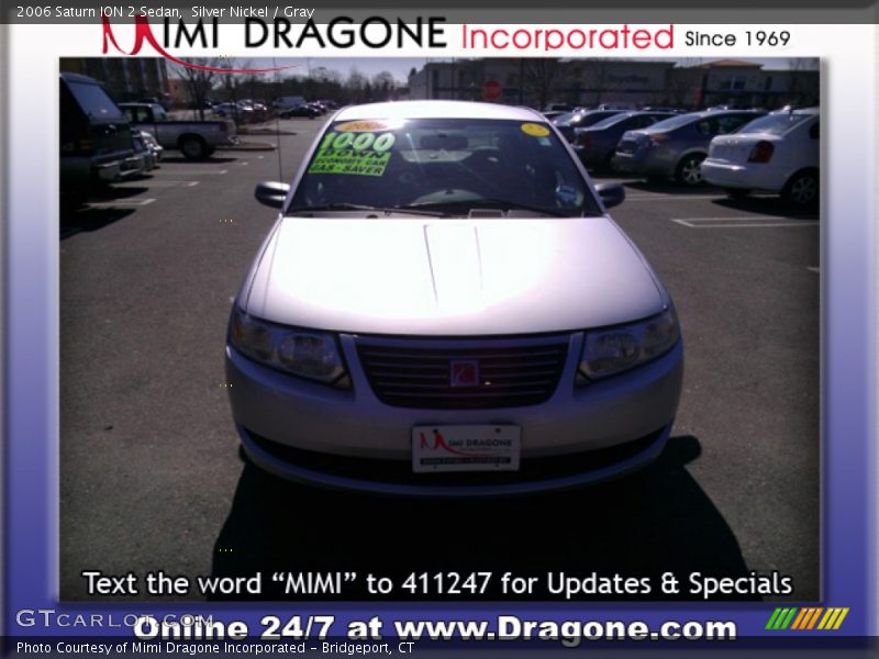 Silver Nickel / Gray 2006 Saturn ION 2 Sedan