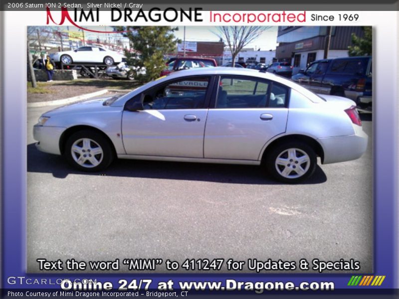 Silver Nickel / Gray 2006 Saturn ION 2 Sedan