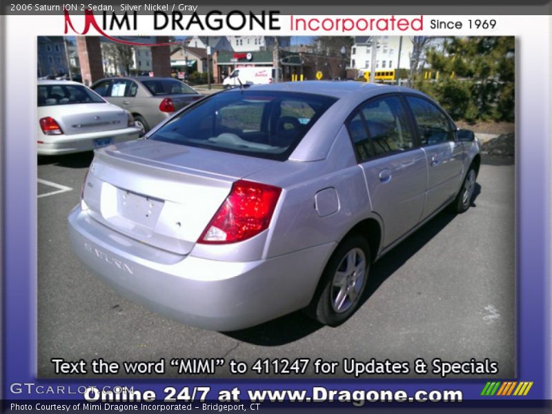 Silver Nickel / Gray 2006 Saturn ION 2 Sedan