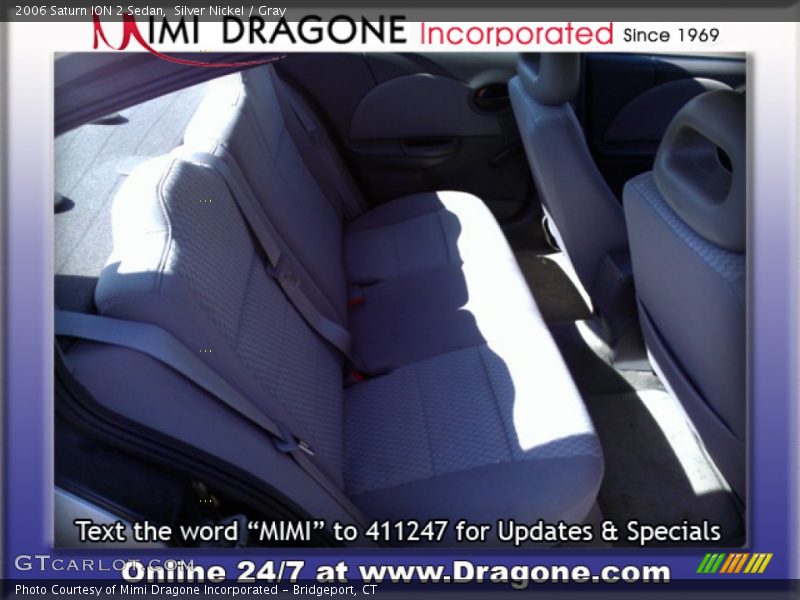 Silver Nickel / Gray 2006 Saturn ION 2 Sedan