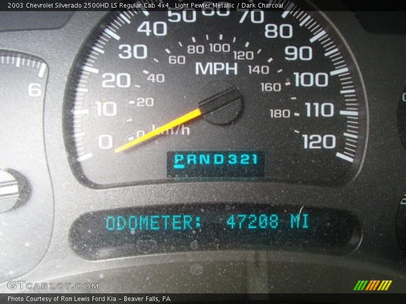 Light Pewter Metallic / Dark Charcoal 2003 Chevrolet Silverado 2500HD LS Regular Cab 4x4