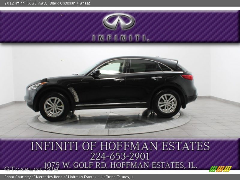 Black Obsidian / Wheat 2012 Infiniti FX 35 AWD