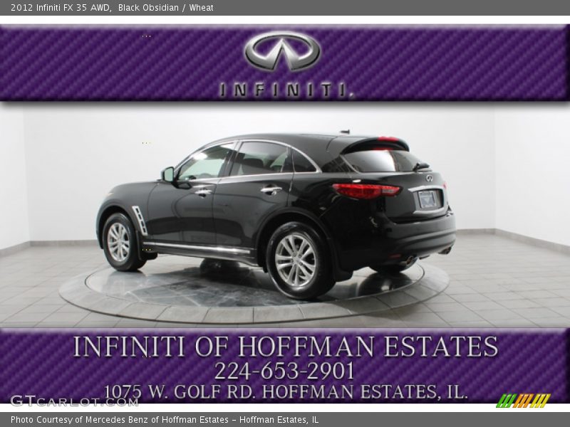 Black Obsidian / Wheat 2012 Infiniti FX 35 AWD