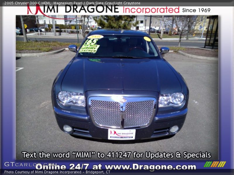 Magnesium Pearl / Dark Slate Gray/Light Graystone 2005 Chrysler 300 C HEMI