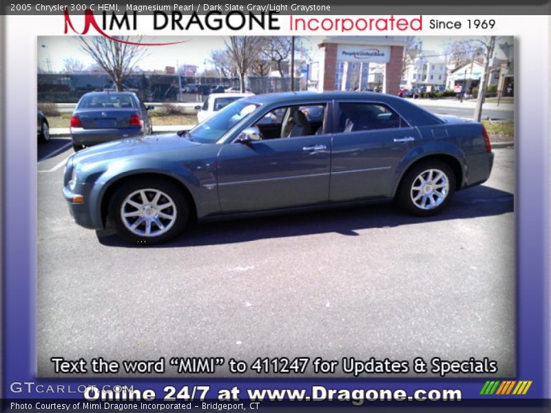 Magnesium Pearl / Dark Slate Gray/Light Graystone 2005 Chrysler 300 C HEMI