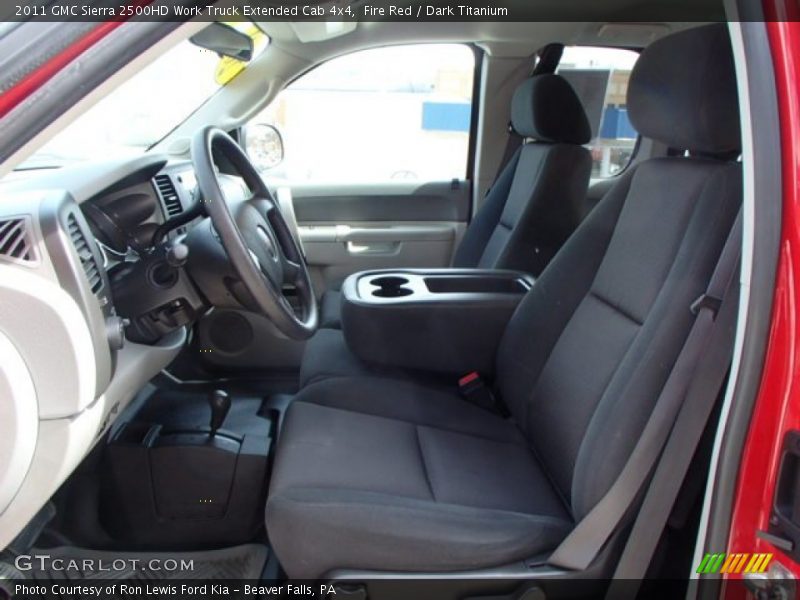 Fire Red / Dark Titanium 2011 GMC Sierra 2500HD Work Truck Extended Cab 4x4