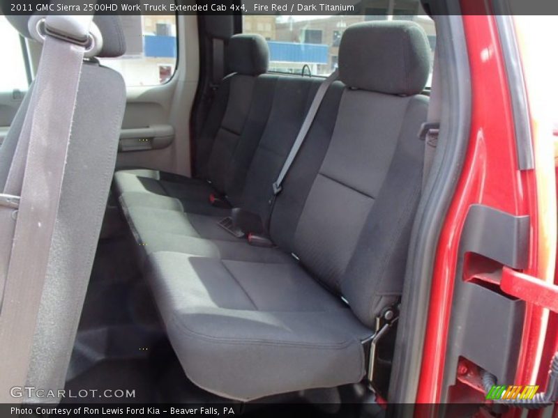 Fire Red / Dark Titanium 2011 GMC Sierra 2500HD Work Truck Extended Cab 4x4