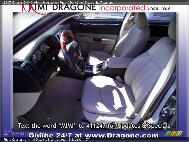 Magnesium Pearl / Dark Slate Gray/Light Graystone 2005 Chrysler 300 C HEMI