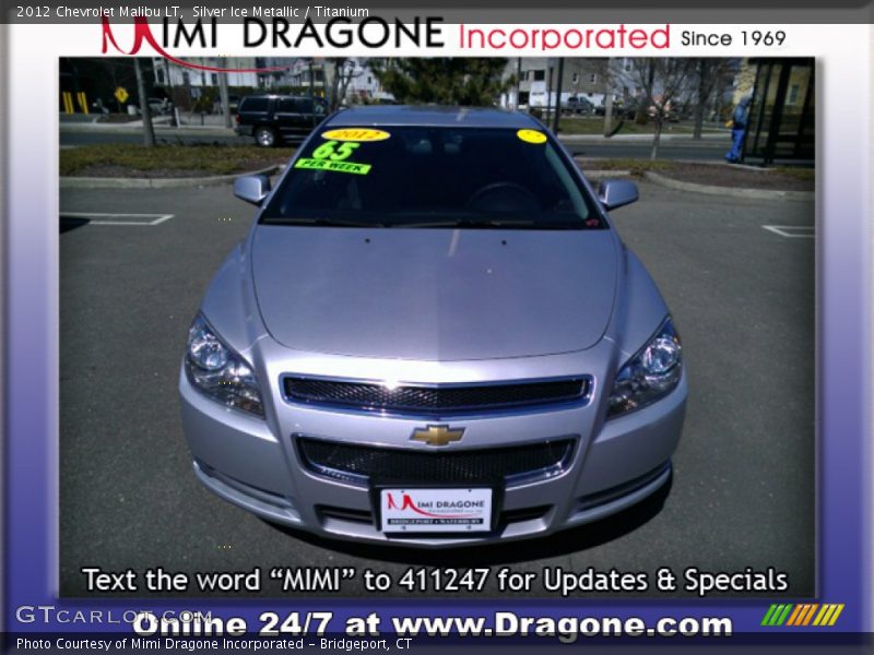 Silver Ice Metallic / Titanium 2012 Chevrolet Malibu LT