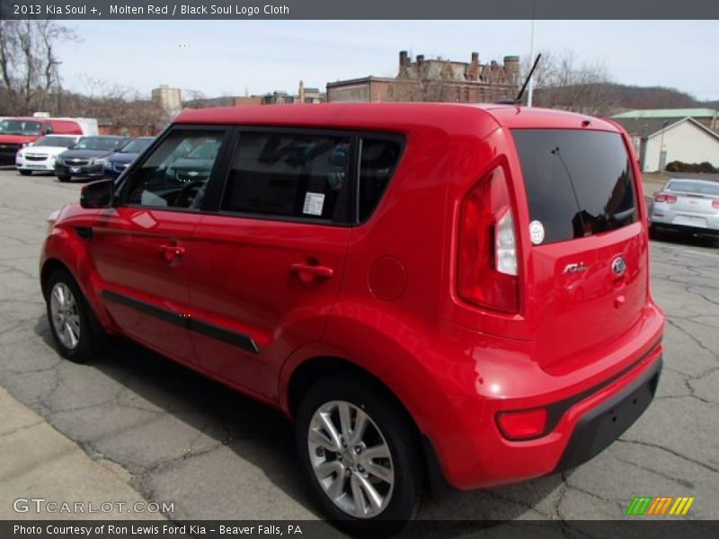Molten Red / Black Soul Logo Cloth 2013 Kia Soul +