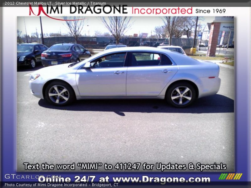 Silver Ice Metallic / Titanium 2012 Chevrolet Malibu LT