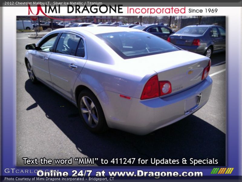 Silver Ice Metallic / Titanium 2012 Chevrolet Malibu LT