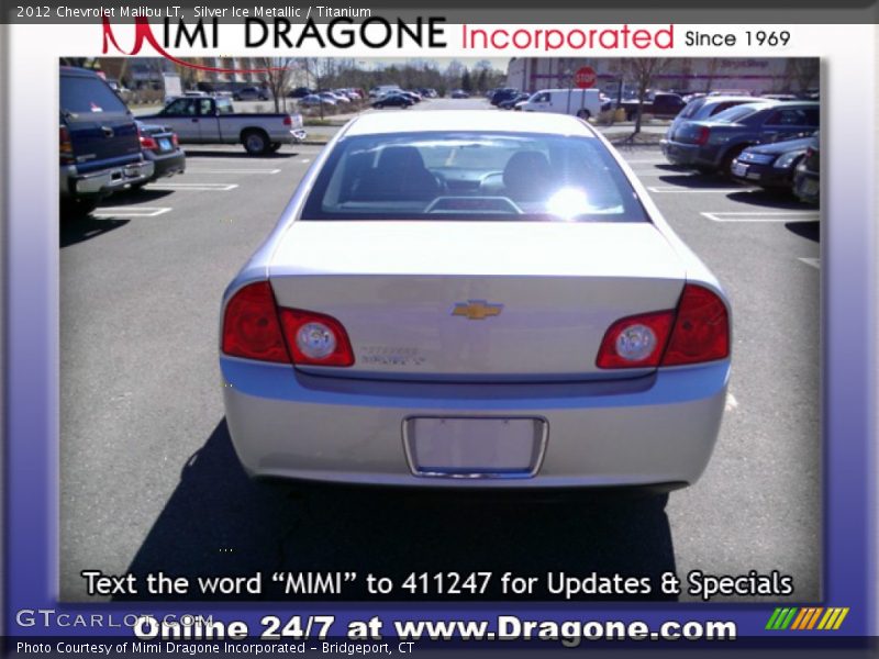 Silver Ice Metallic / Titanium 2012 Chevrolet Malibu LT