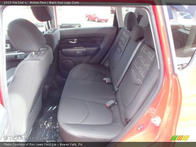 Molten Red / Black Soul Logo Cloth 2013 Kia Soul +