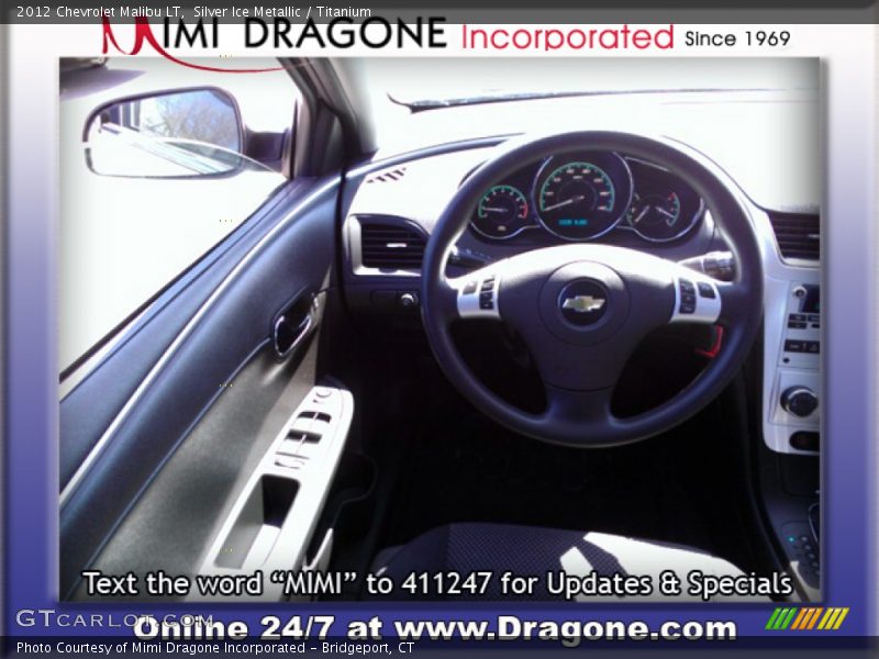 Silver Ice Metallic / Titanium 2012 Chevrolet Malibu LT