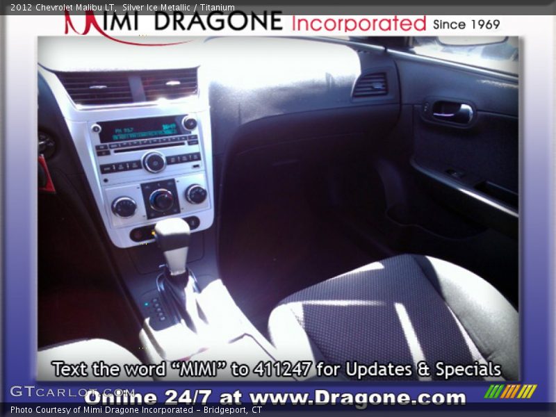 Silver Ice Metallic / Titanium 2012 Chevrolet Malibu LT
