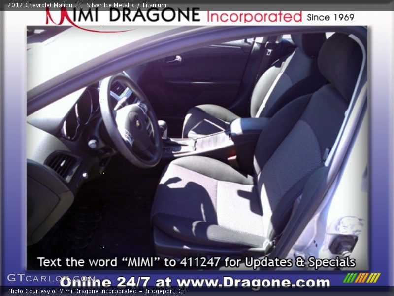 Silver Ice Metallic / Titanium 2012 Chevrolet Malibu LT