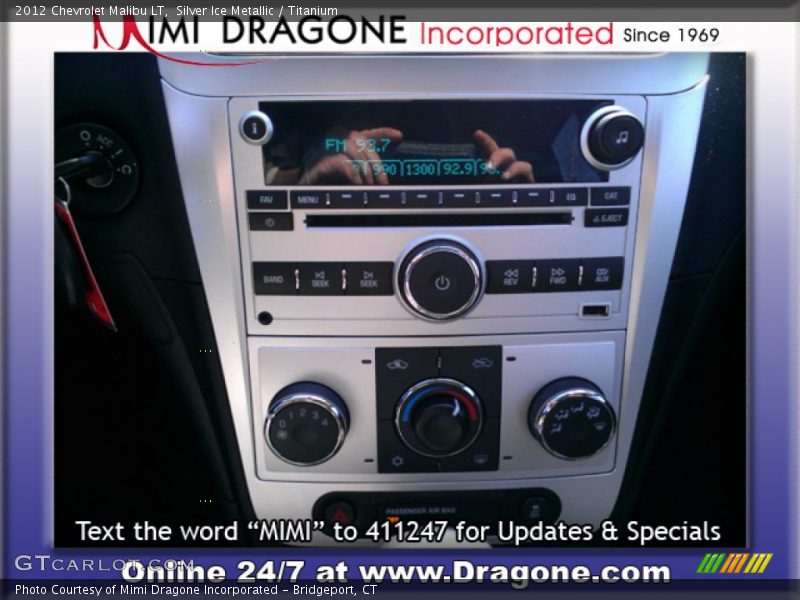 Silver Ice Metallic / Titanium 2012 Chevrolet Malibu LT