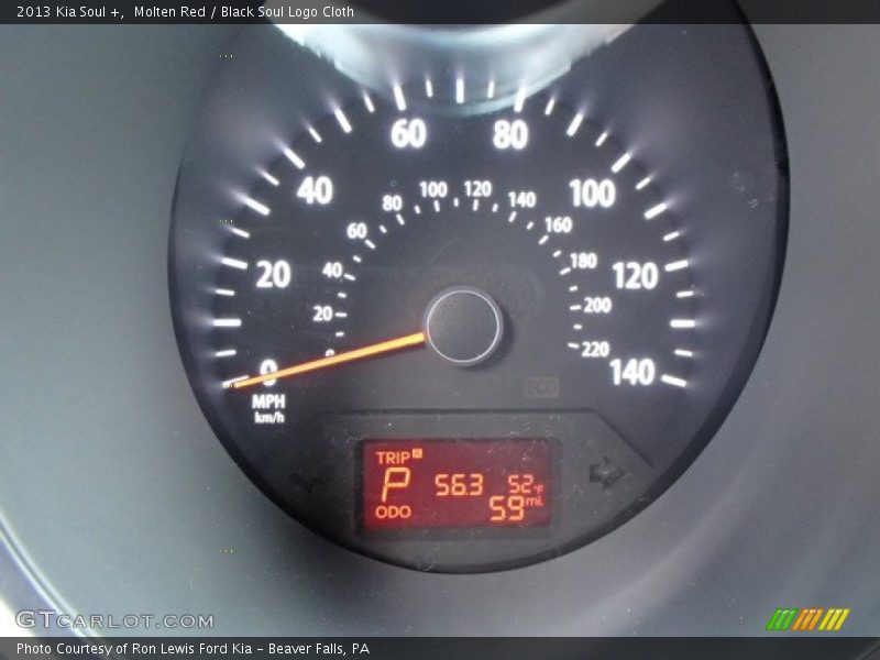 Molten Red / Black Soul Logo Cloth 2013 Kia Soul +