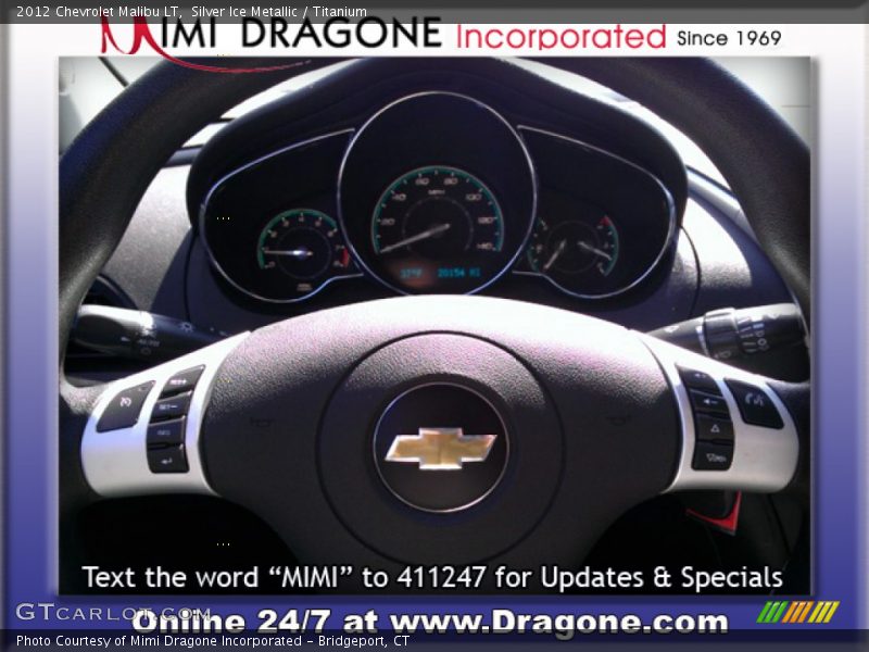 Silver Ice Metallic / Titanium 2012 Chevrolet Malibu LT