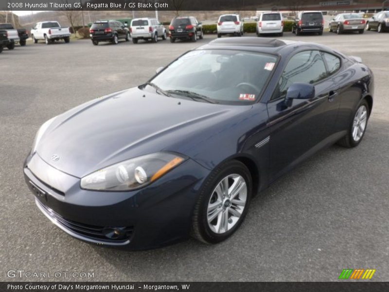 Regatta Blue / GS Black Cloth 2008 Hyundai Tiburon GS