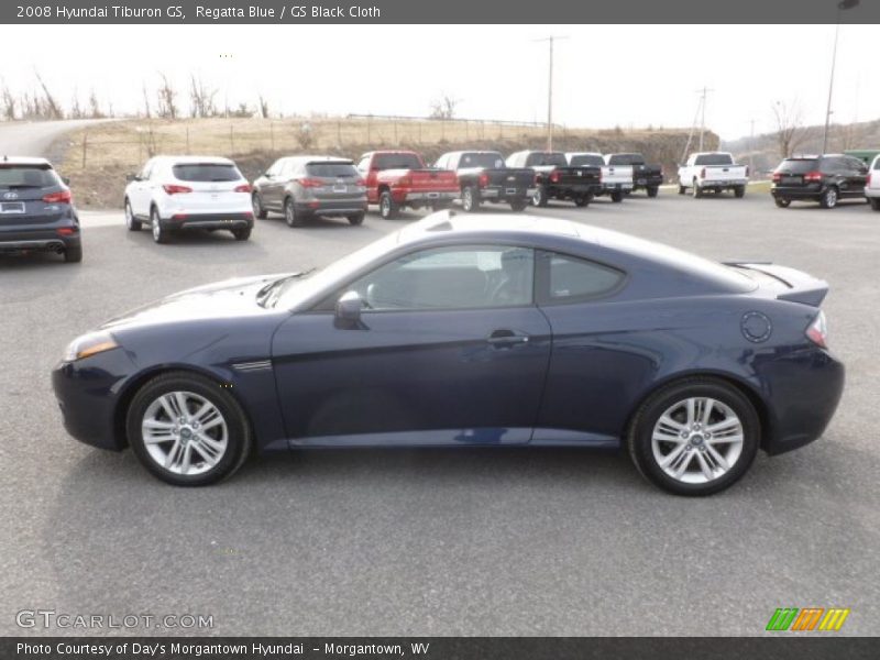 Regatta Blue / GS Black Cloth 2008 Hyundai Tiburon GS
