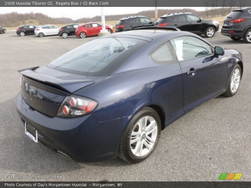 Regatta Blue / GS Black Cloth 2008 Hyundai Tiburon GS