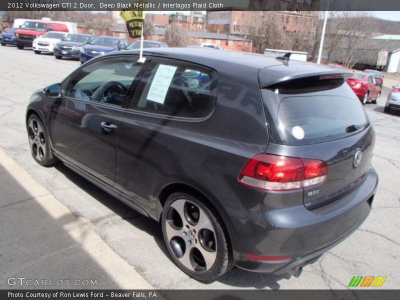 Deep Black Metallic / Interlagos Plaid Cloth 2012 Volkswagen GTI 2 Door