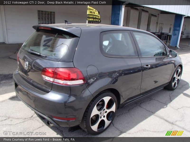 Deep Black Metallic / Interlagos Plaid Cloth 2012 Volkswagen GTI 2 Door