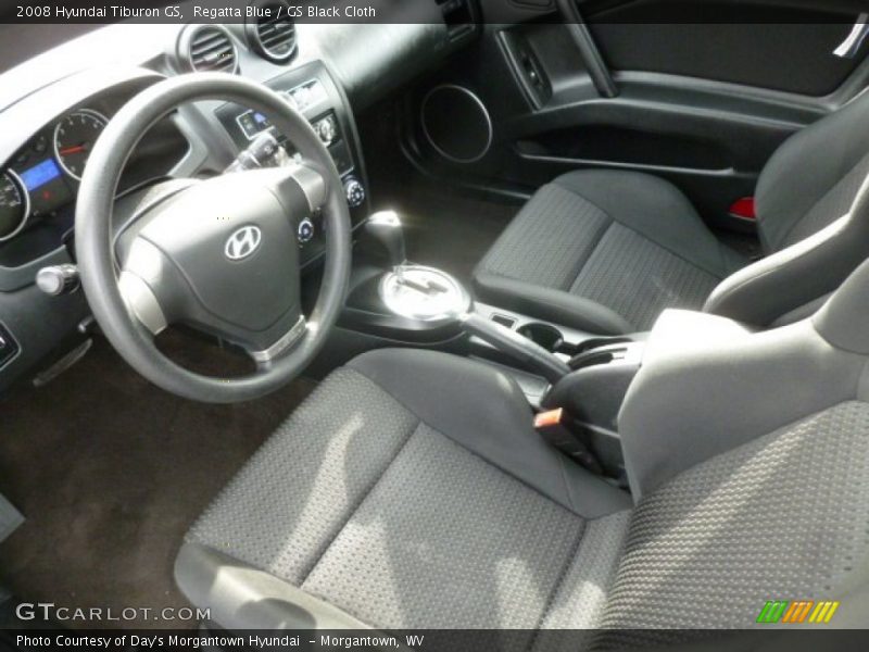 Regatta Blue / GS Black Cloth 2008 Hyundai Tiburon GS