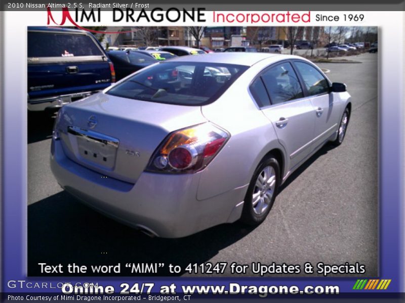 Radiant Silver / Frost 2010 Nissan Altima 2.5 S