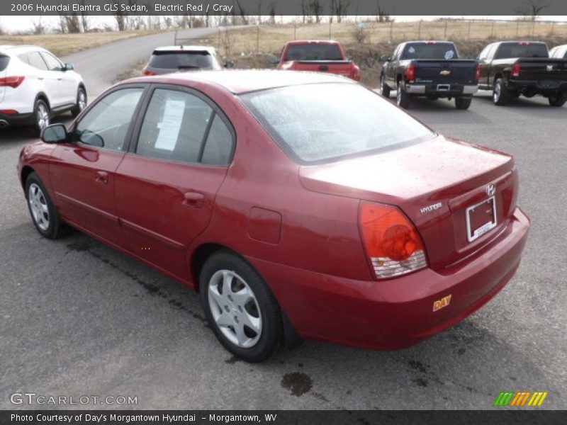 Electric Red / Gray 2006 Hyundai Elantra GLS Sedan