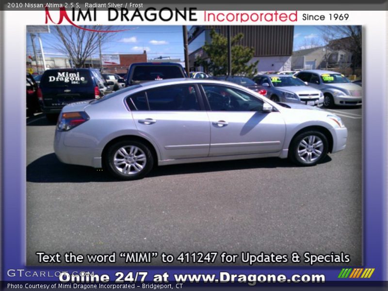 Radiant Silver / Frost 2010 Nissan Altima 2.5 S