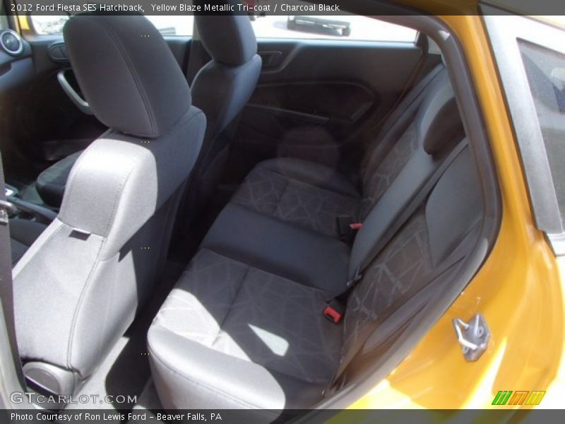 Yellow Blaze Metallic Tri-coat / Charcoal Black 2012 Ford Fiesta SES Hatchback