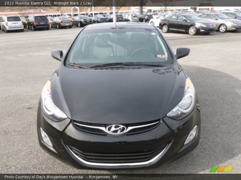 Midnight Black / Gray 2013 Hyundai Elantra GLS