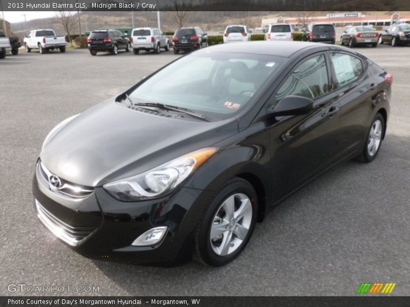 Midnight Black / Gray 2013 Hyundai Elantra GLS