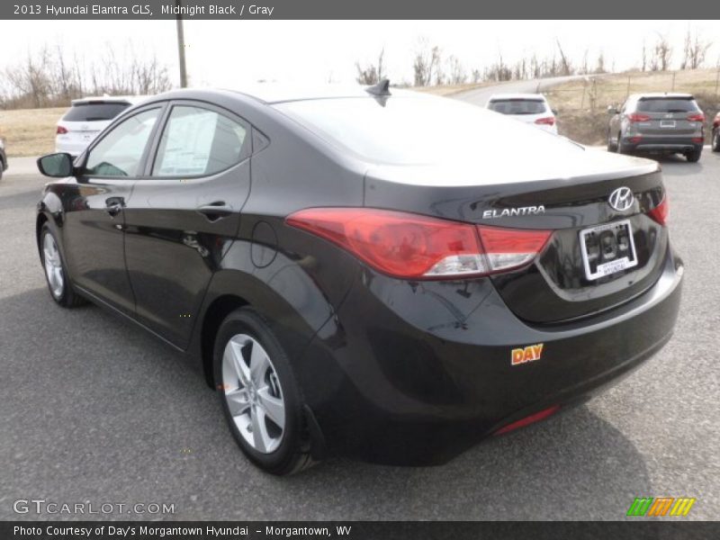 Midnight Black / Gray 2013 Hyundai Elantra GLS
