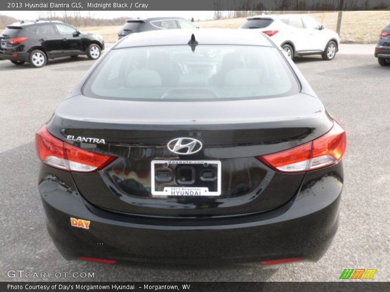 Midnight Black / Gray 2013 Hyundai Elantra GLS