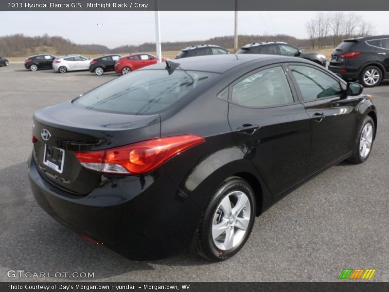 Midnight Black / Gray 2013 Hyundai Elantra GLS