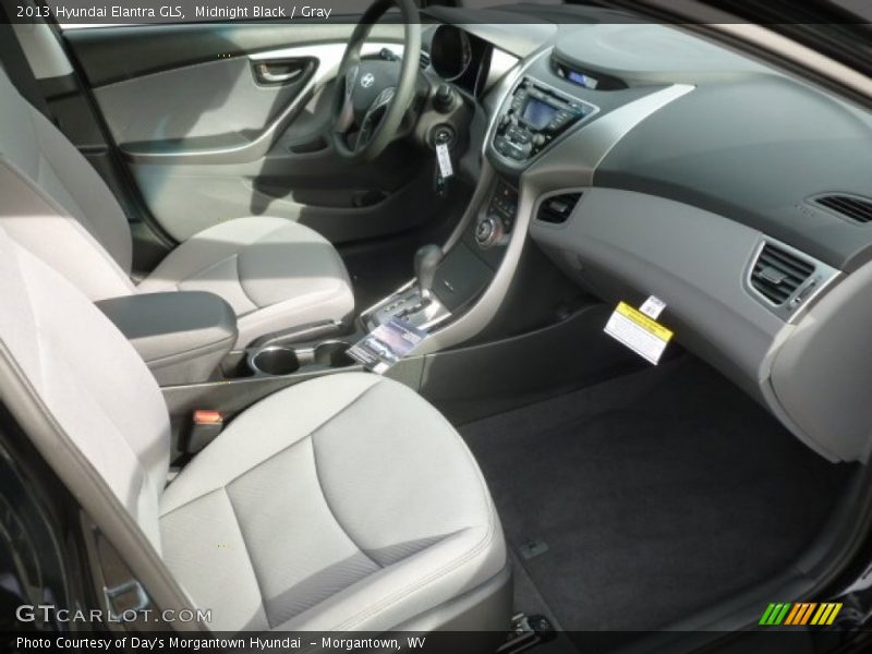 Midnight Black / Gray 2013 Hyundai Elantra GLS